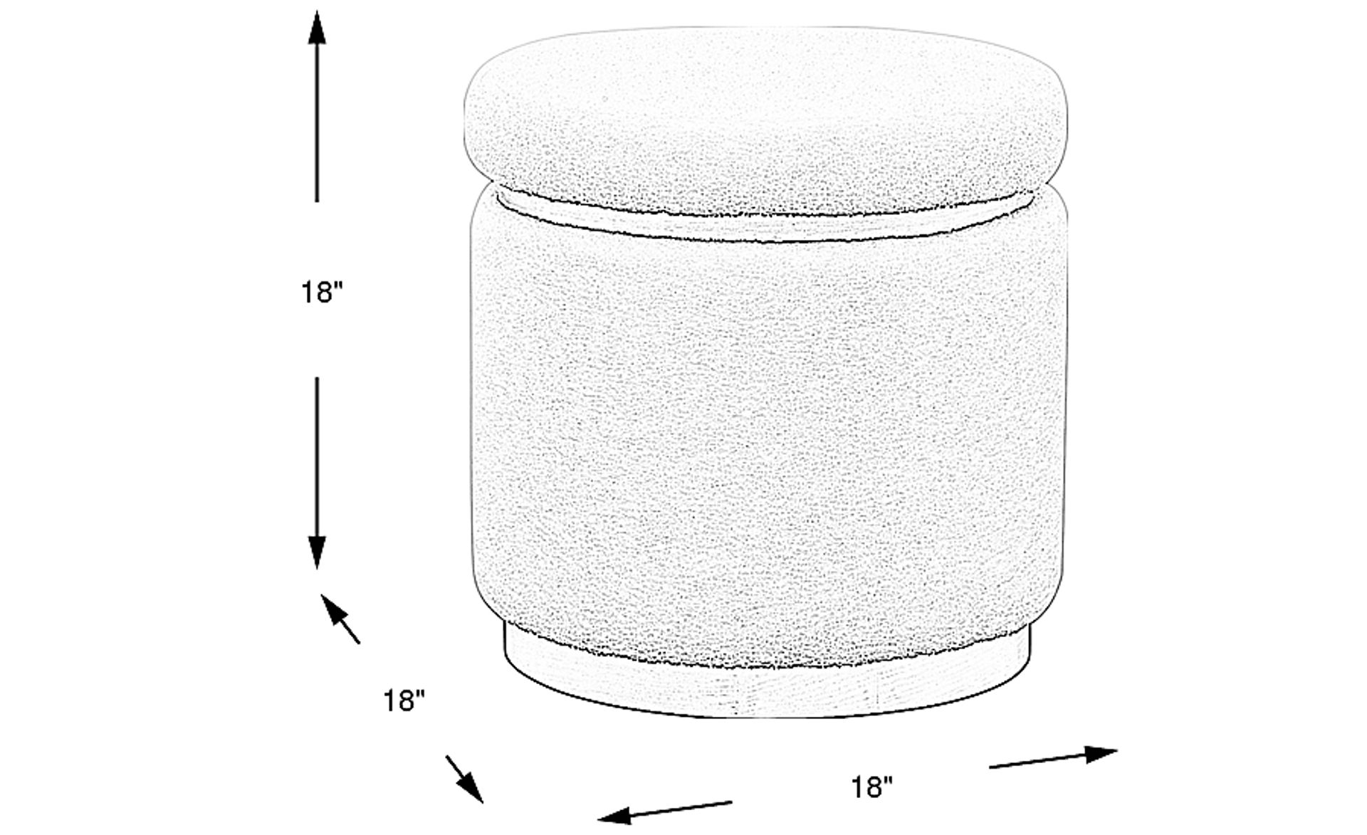 Dimension Image. Please refer to the Dimension Tab on this page for dimension details.