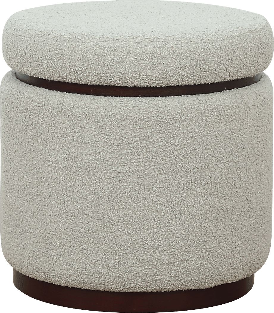 Kids Charleston Light Gray Storage Ottoman