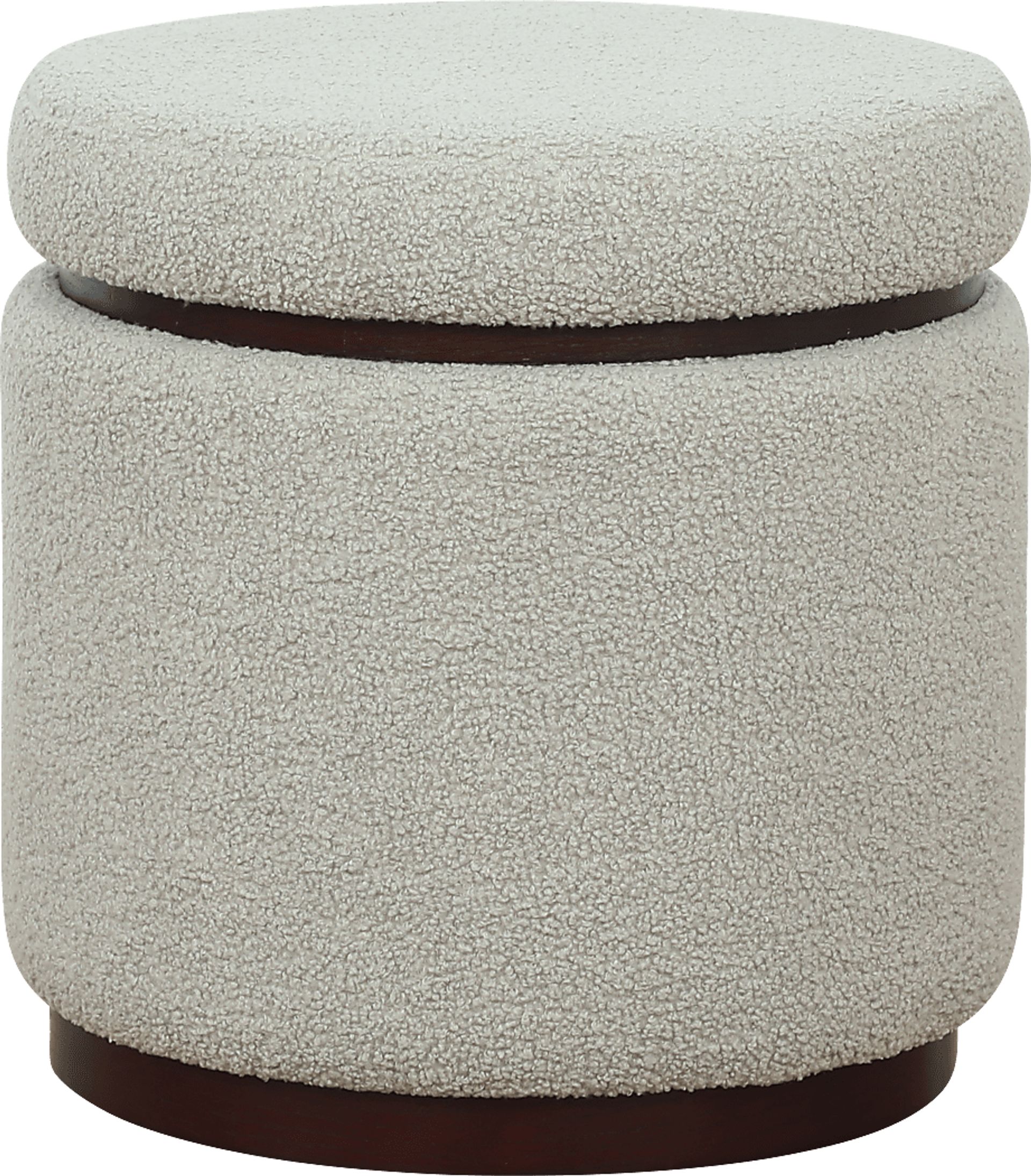 Kids Charleston Light Gray Storage Ottoman - Image 1