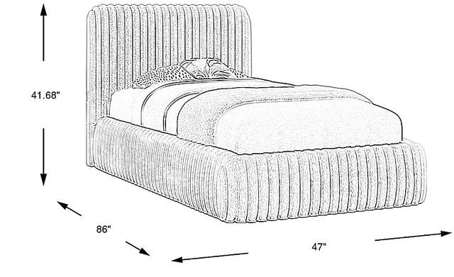 Dimension Image. Please refer to the Dimension Tab on this page for dimension details.