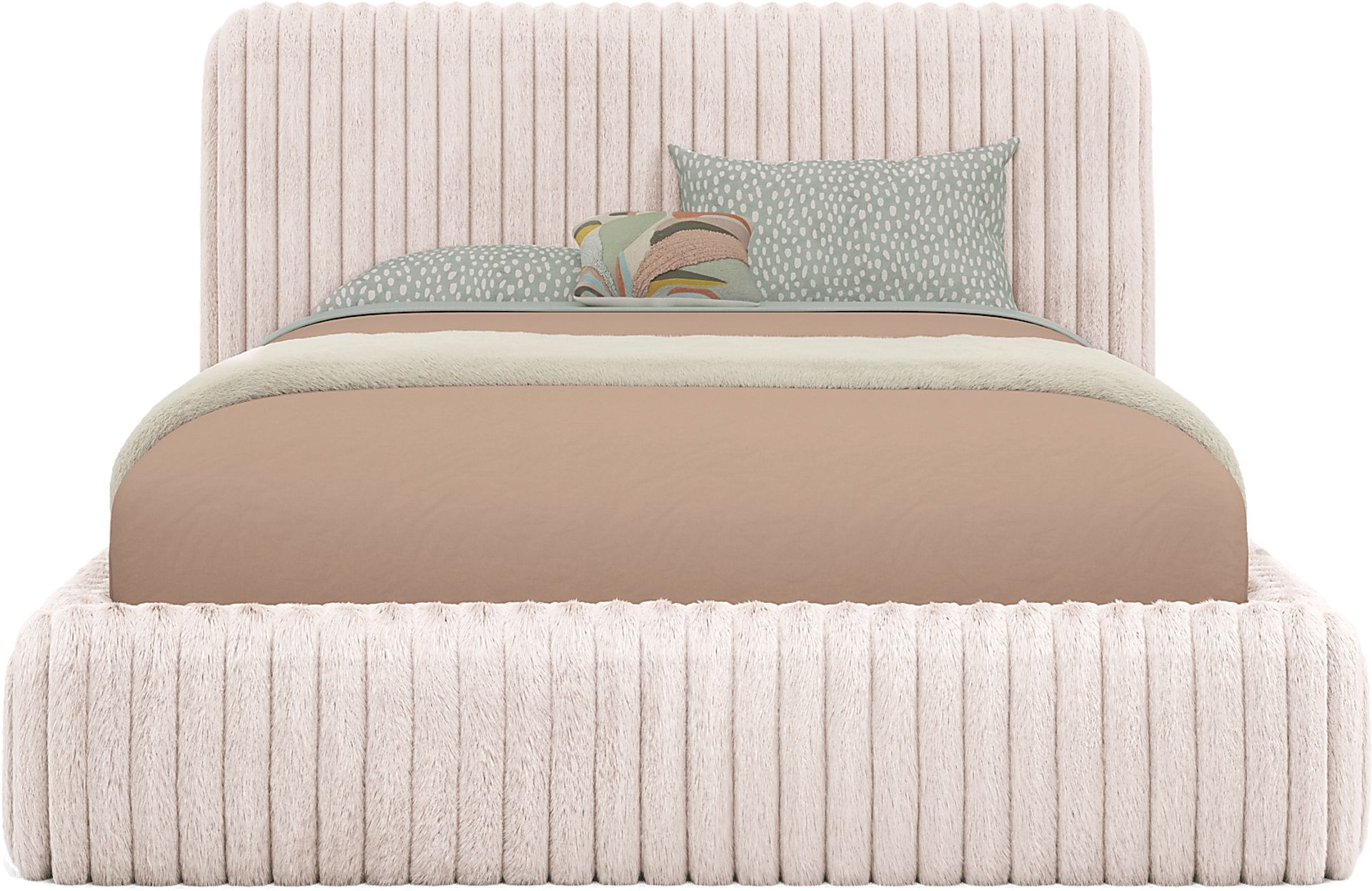 Kids Charlize Pink Full Upholstered Bed - Image 3