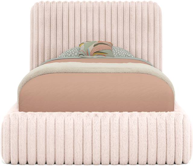Kids Charlize Pink Twin Upholstered Bed - Thumbnail - Image 3