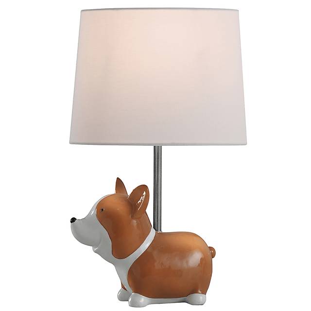 Kids Charming Corgi Beige Lamp - Thumbnail - Image 2