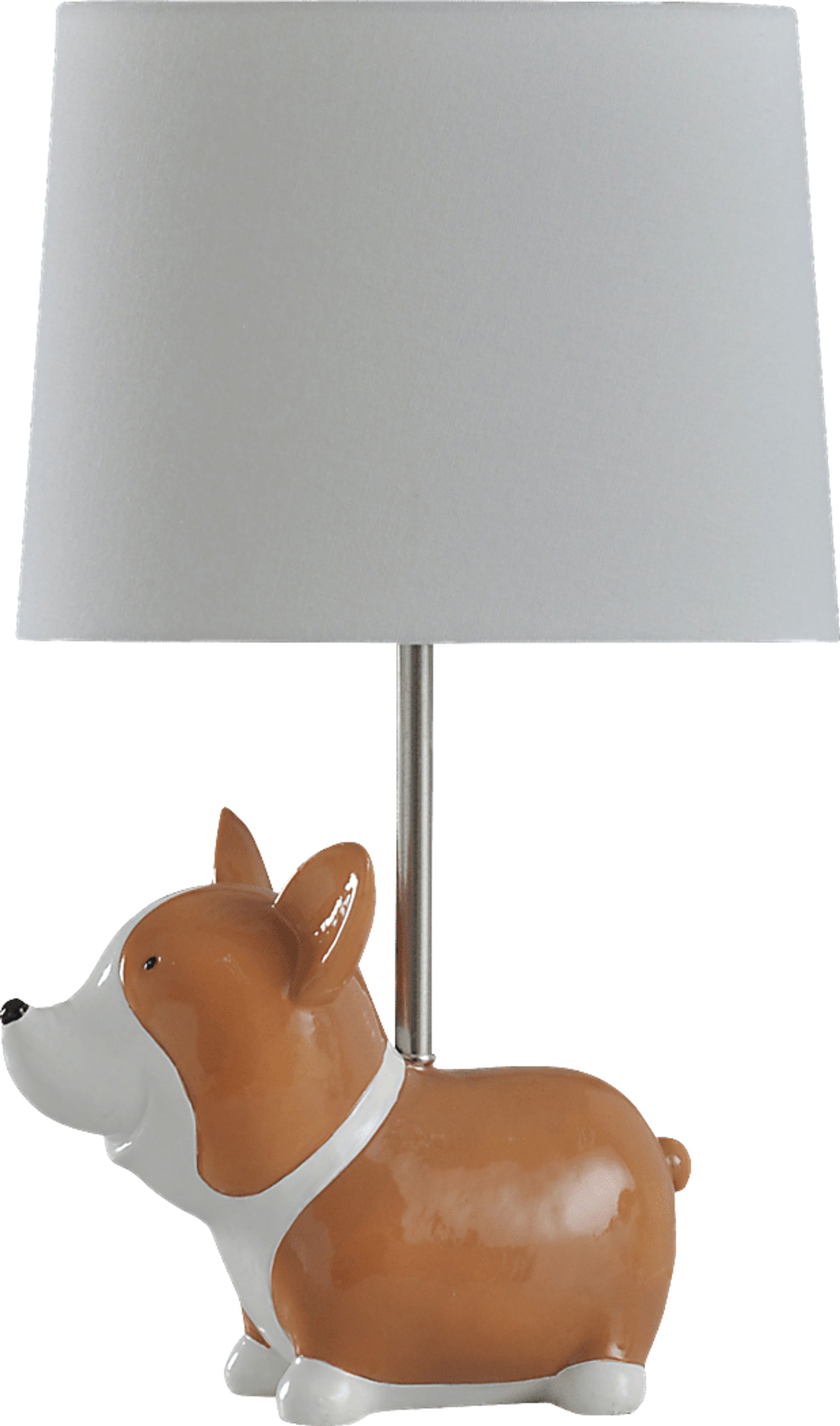 Kids Charming Corgi Beige Lamp - Image 1
