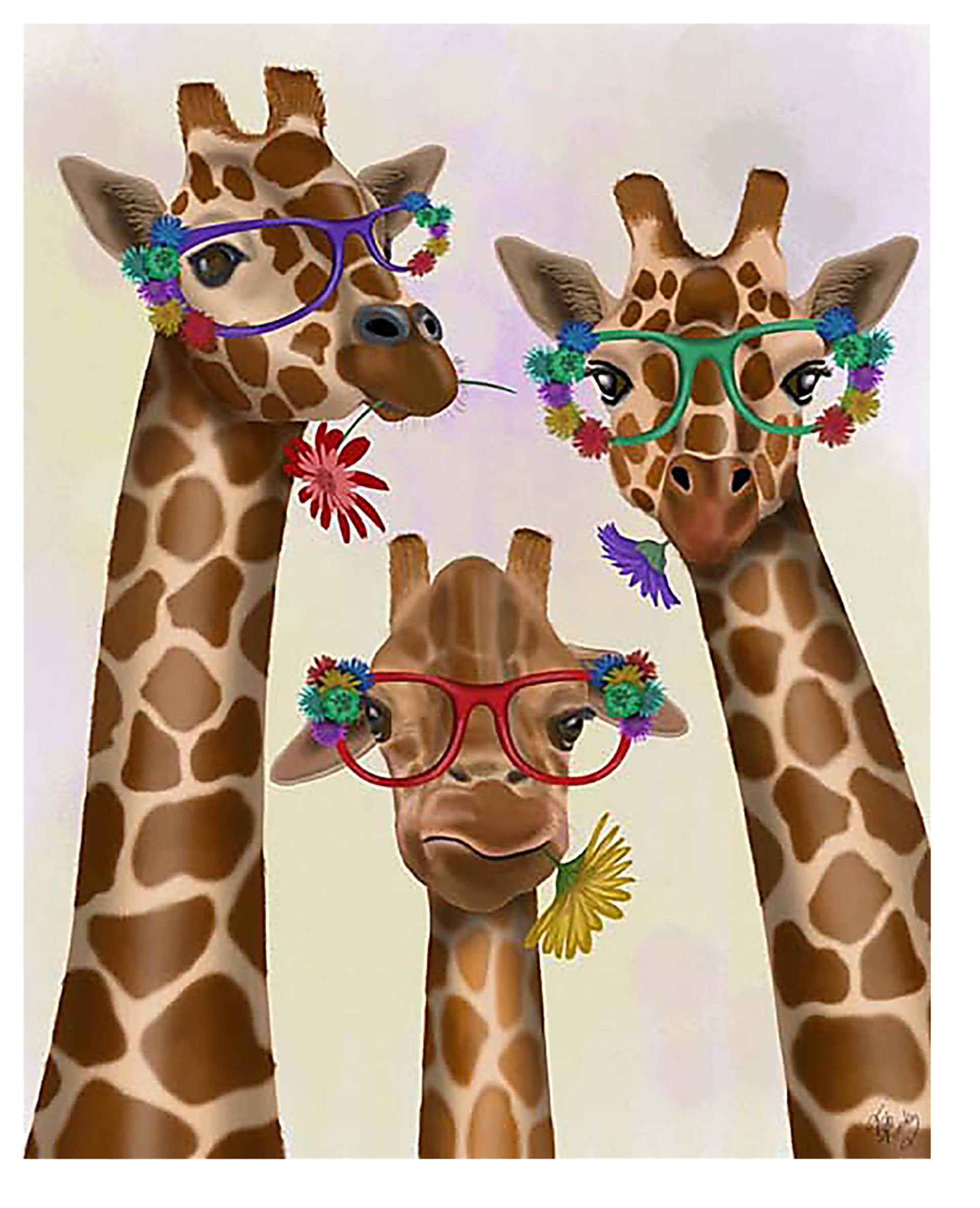 Kids Charming Family Brown Artwork - Image 1