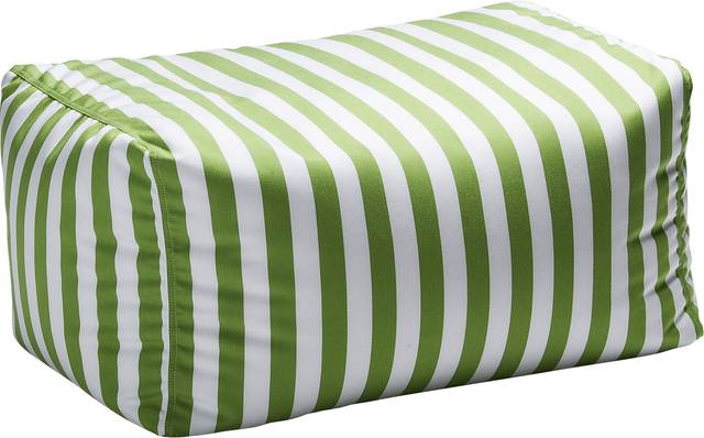 Kids Chatty Garden Green/White Indoor/Outdoor Ottoman - Thumbnail - Image 1