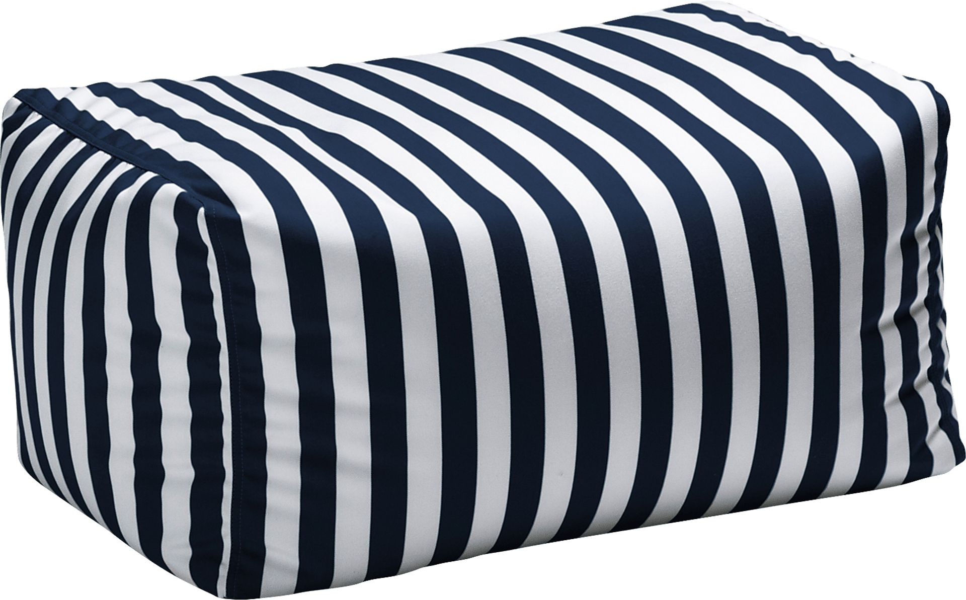 Kids Chatty Garden Navy/White Indoor/Outdoor Ottoman - Image 1