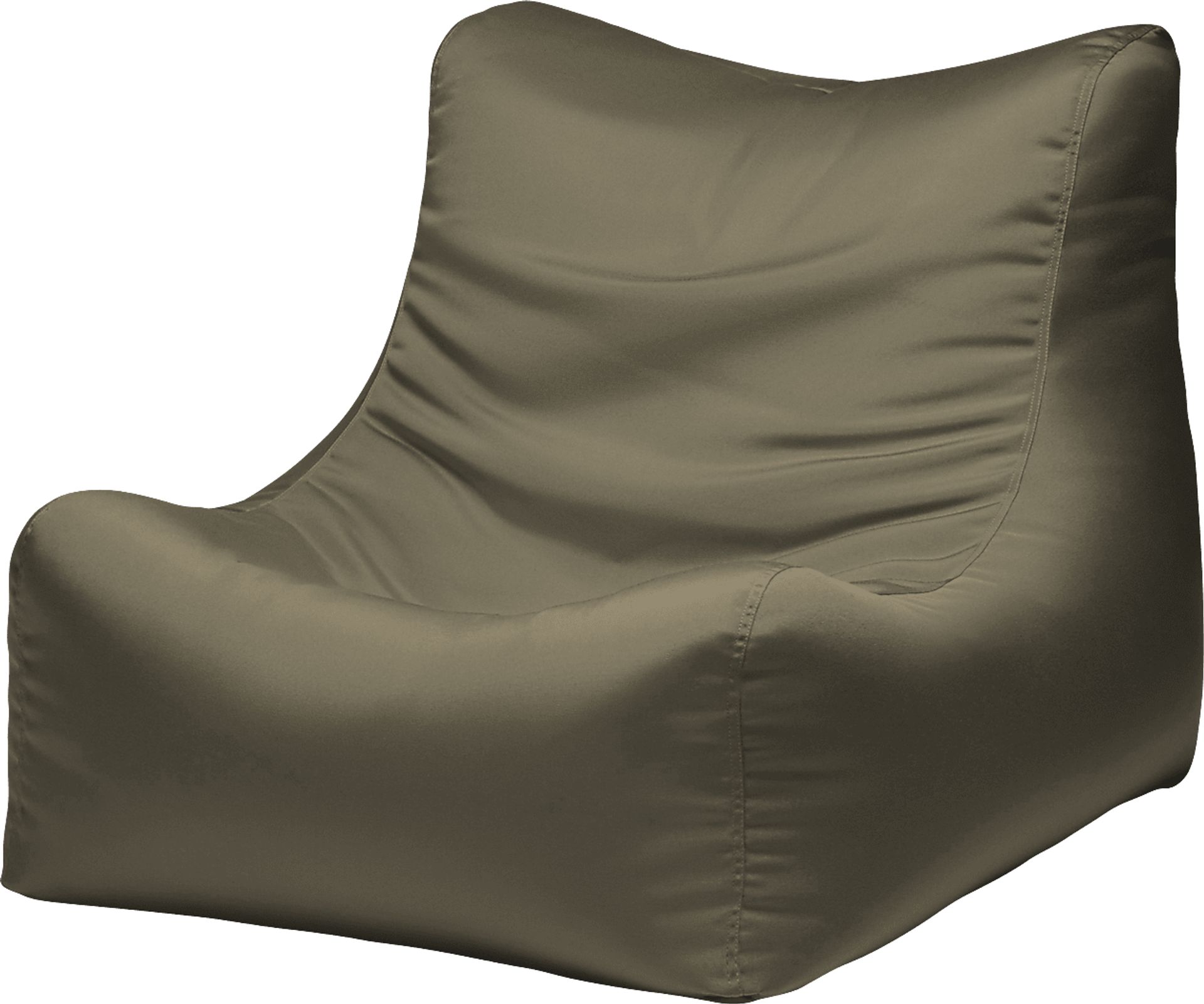 Kids Chatty Garden Taupe Indoor/Outdoor Bean Bag Chair - Image 1