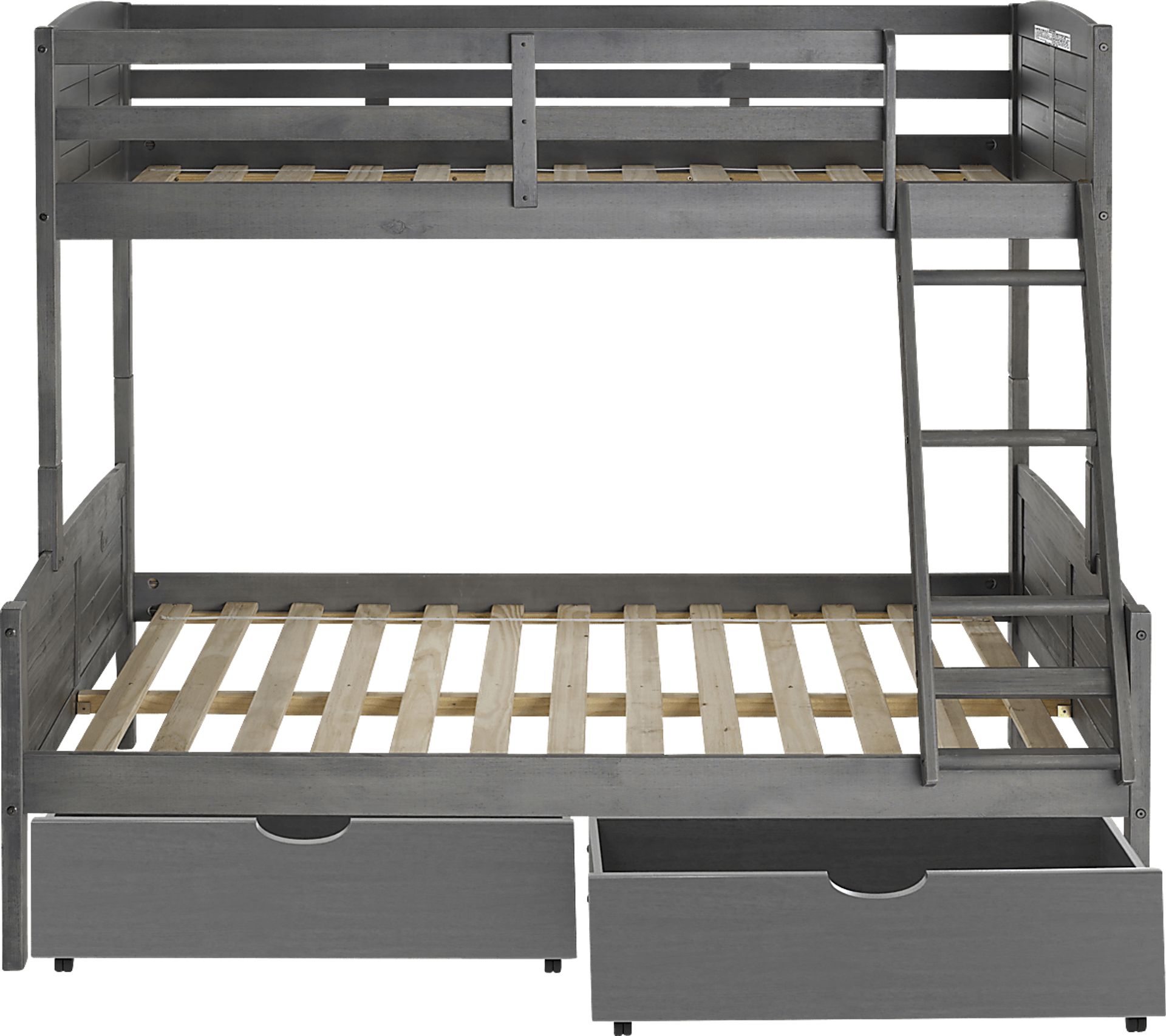 Kids Chemot Gray Twin/Full Bunk Bed - Image 3