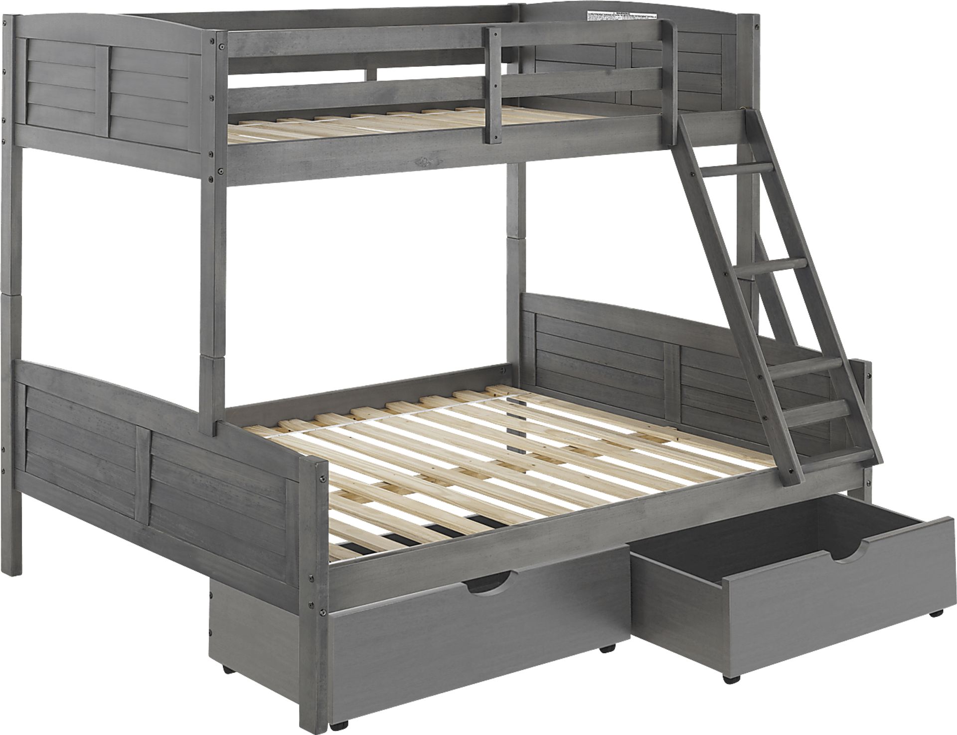 Kids Chemot Gray Twin/Full Bunk Bed - Image 4