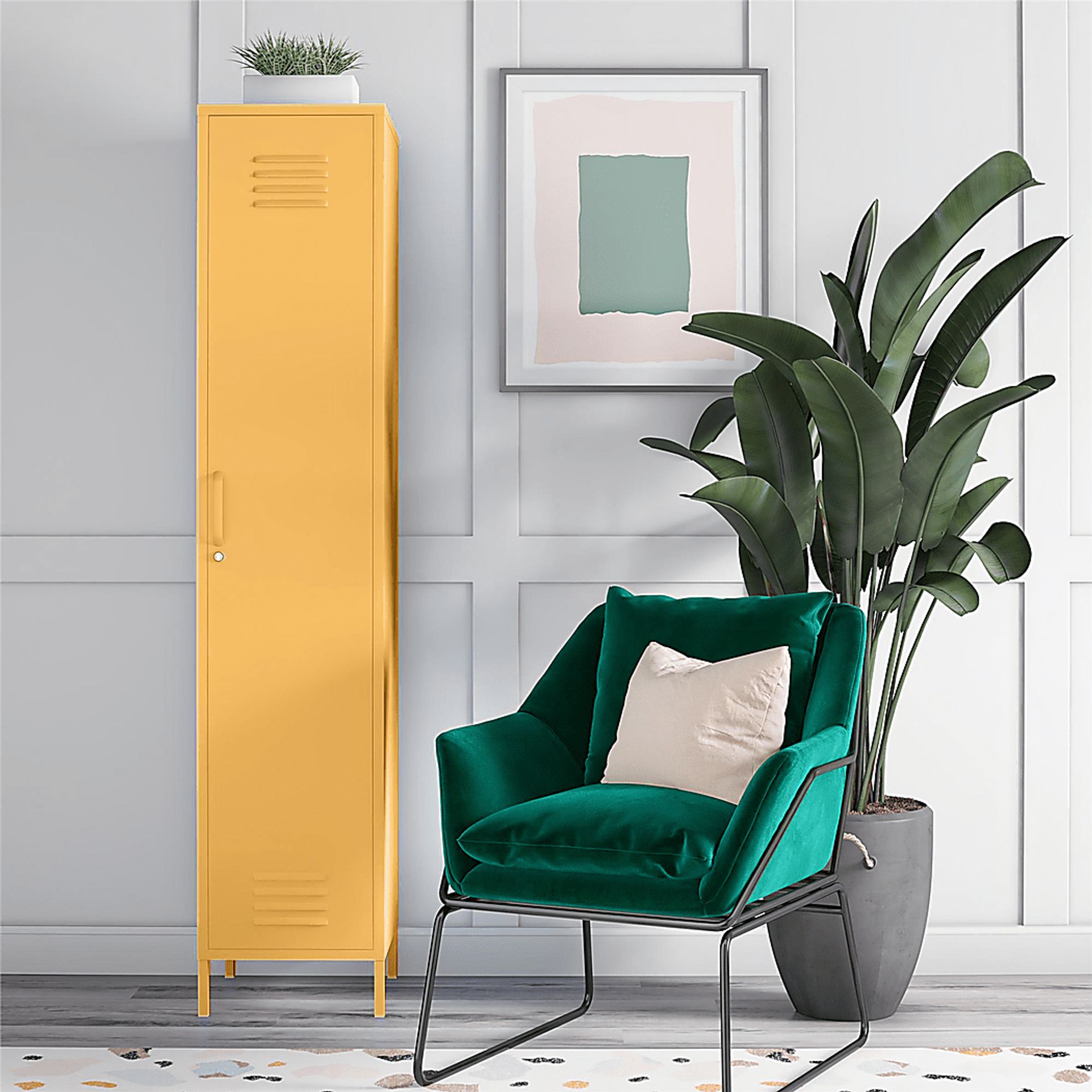 Kids Chervie Yellow Storage Locker - Image 6