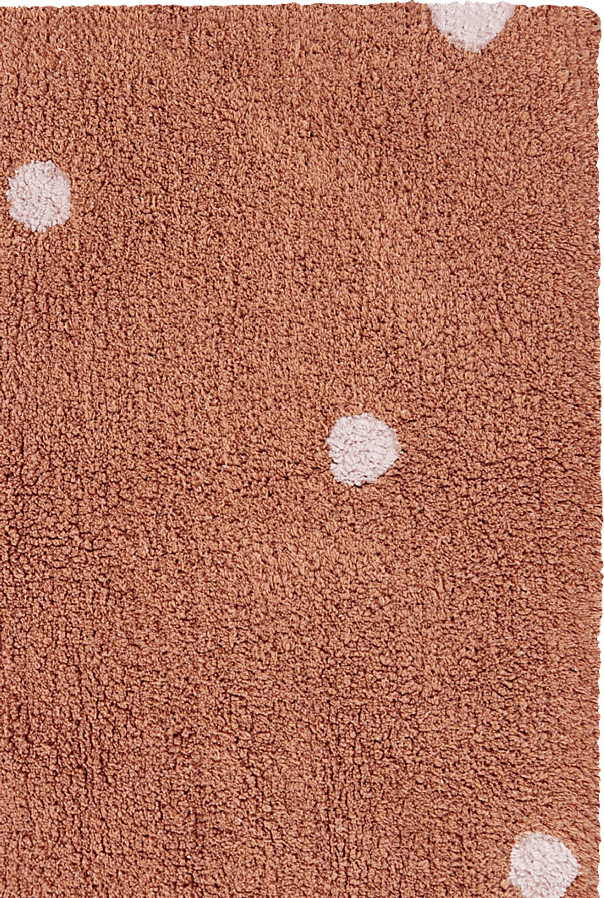 Mini Dot Chestnut Brown Rug | Rooms to Go