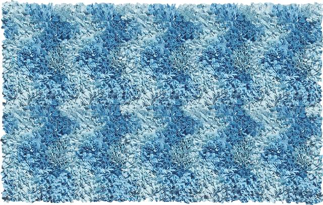 Kids Chevy Fluff Blue 2'7 x 4'7 Rug - Thumbnail - Image 1
