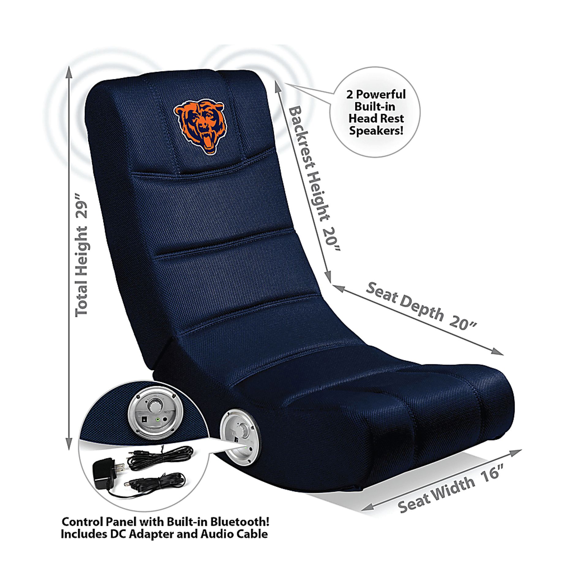 Kids Chicago Bears Gaming Rocker - Image 2