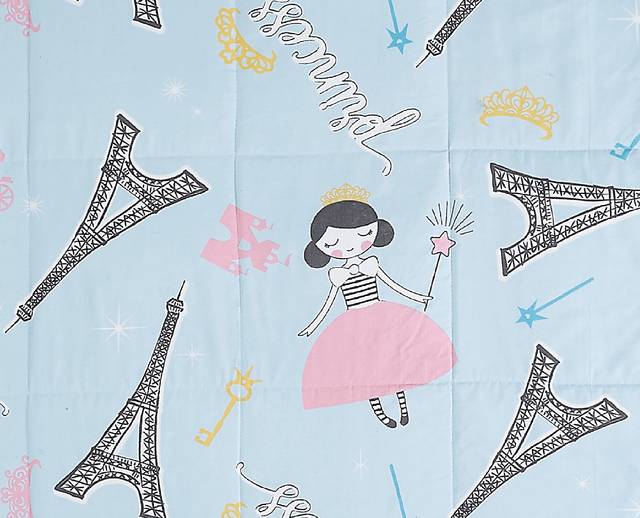 Kids Chique Parisian Blue 3 Pc Twin Comforter Set - Thumbnail - Image 3