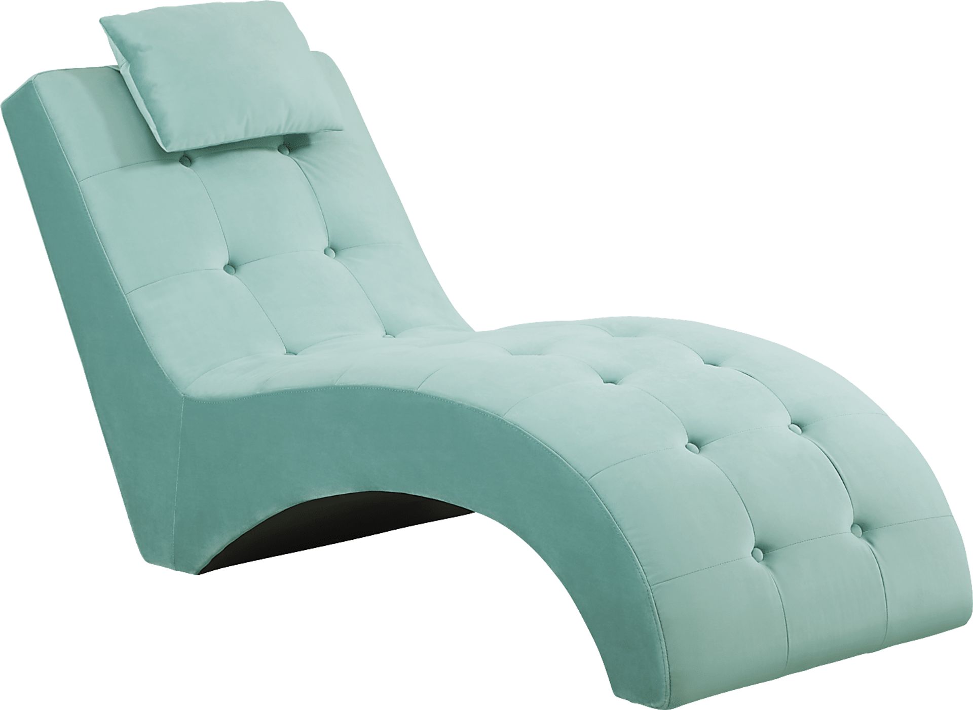 Kids Chloe Aqua Chaise - Image 1