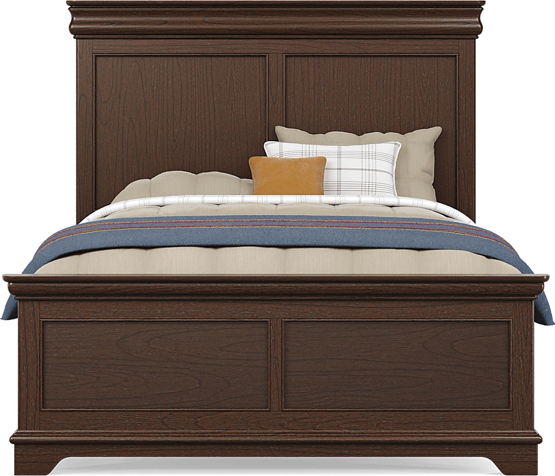 Kids Oberon Chocolate Full Panel Bedroom with Storage Side Rails - Image 3