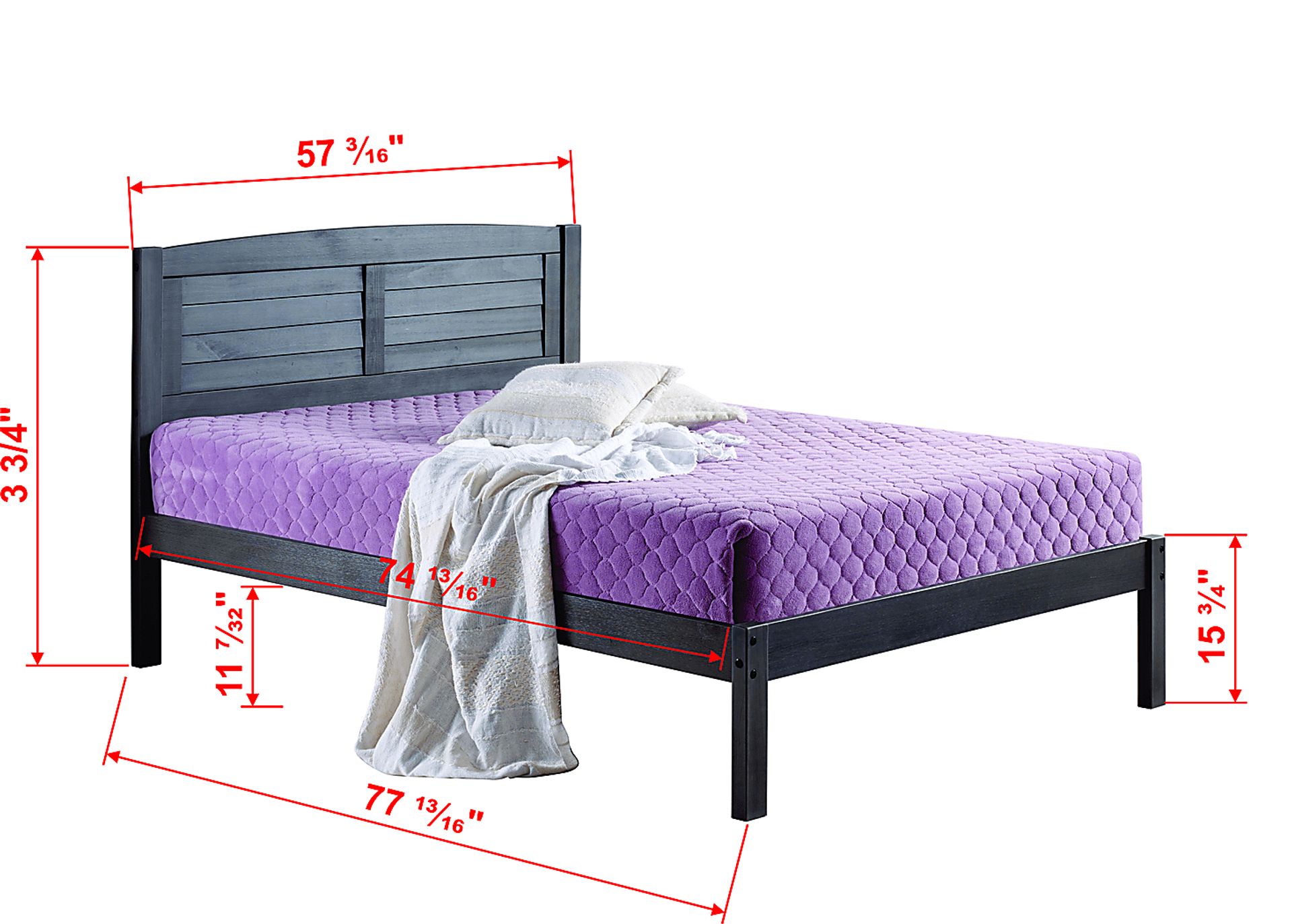 Kids Cicotte Gray Full Bed - Image 4