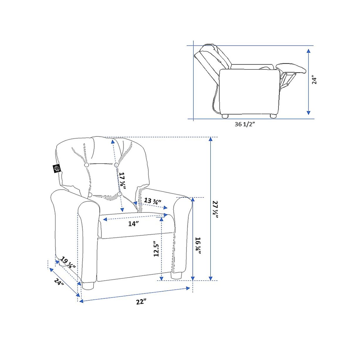 Cinro Black Recliner | Rooms to Go