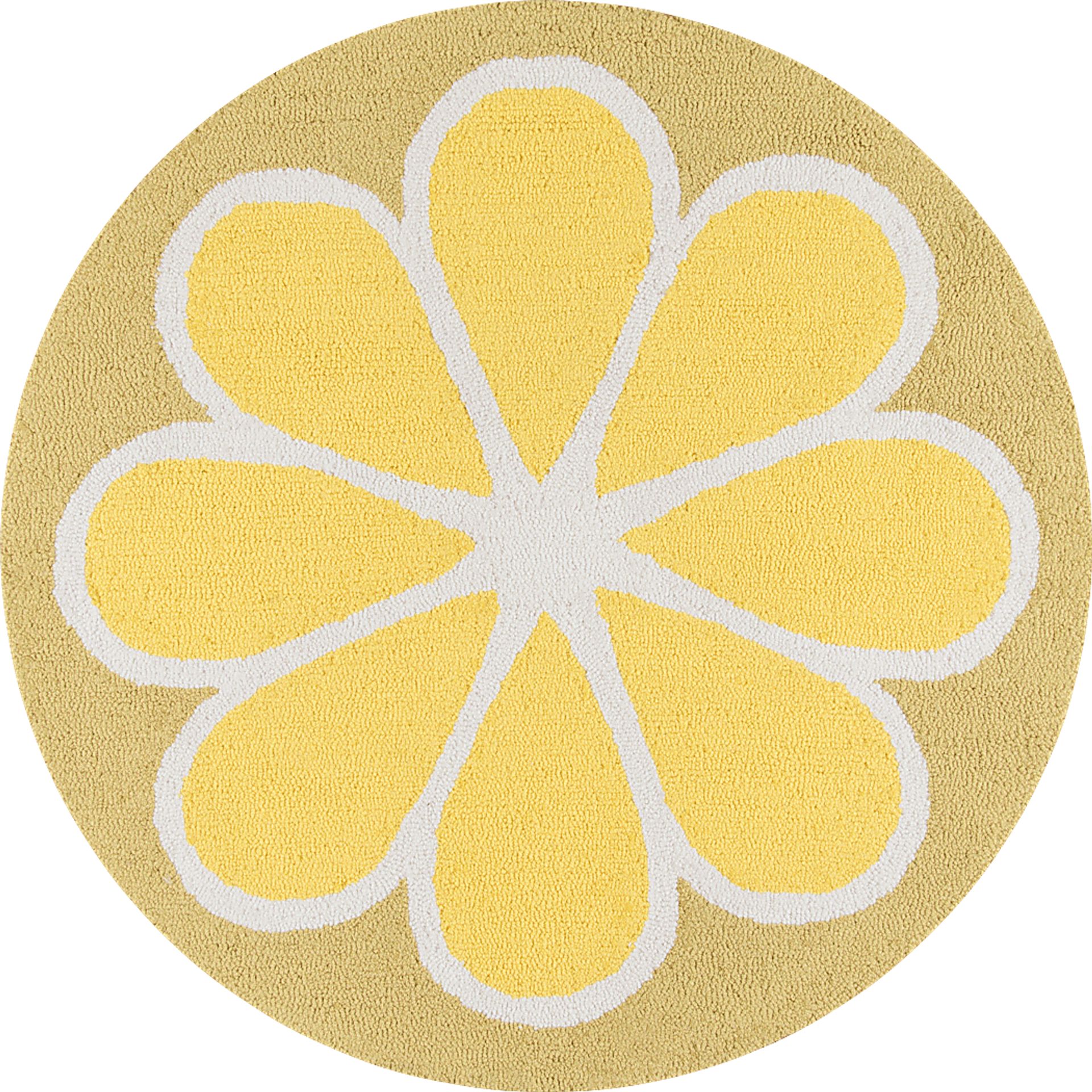 Kids Citrus Love Yellow 36 In. Round Rug - Image 1