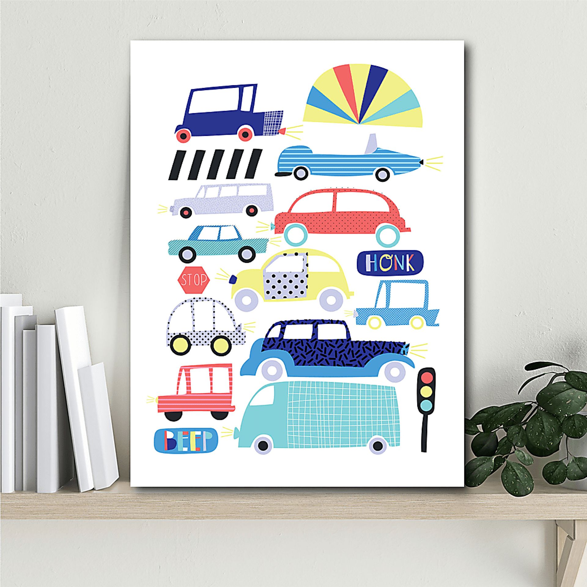 Kids City Gridlock White Artwork - Image 2