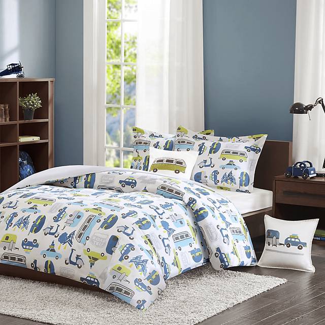 Kids City Traffic White 3 Pc Twin Comforter Set - Thumbnail - Image 3