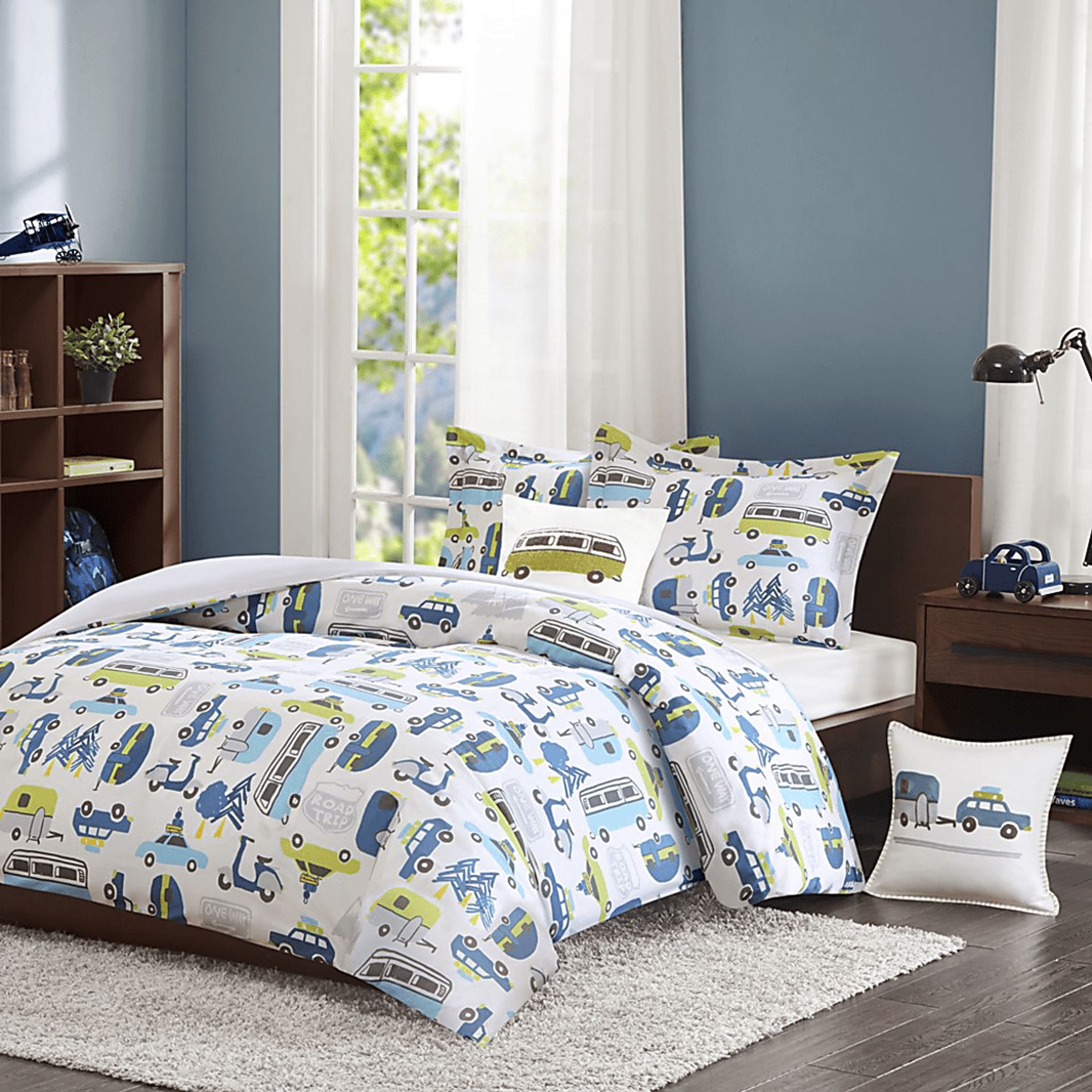 Kids City Traffic White 3 Pc Twin Comforter Set - Image 3