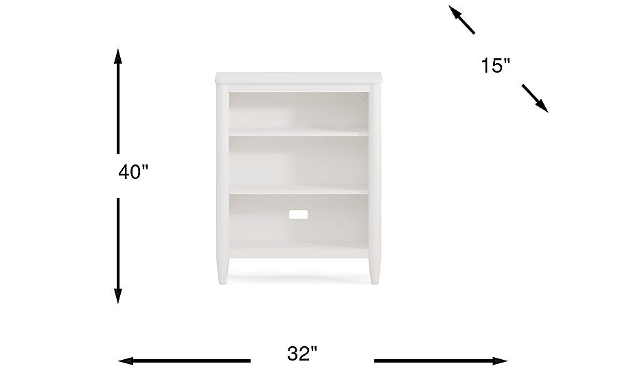 Kids Citypop White Bookcase - Thumbnail 3