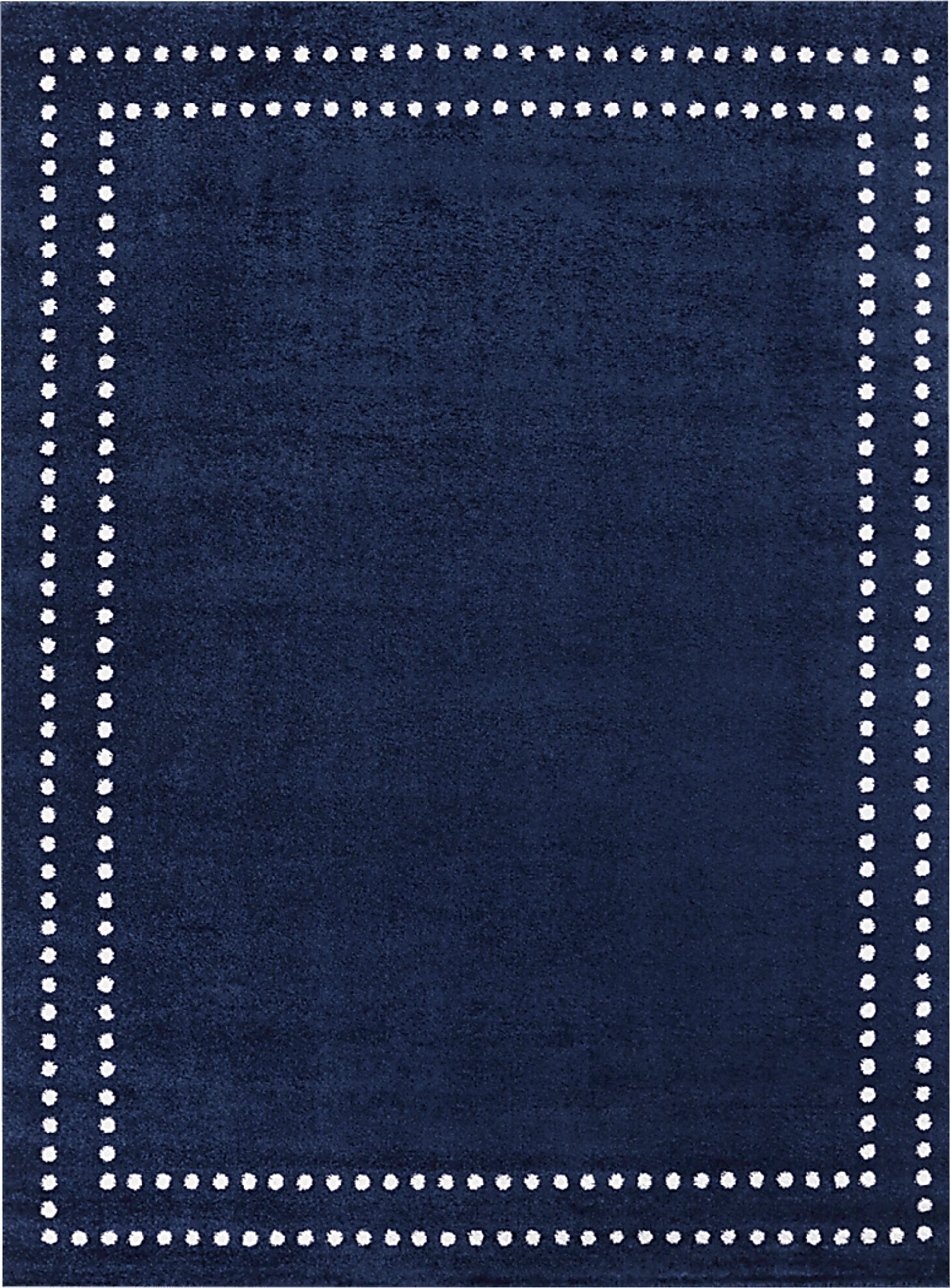 Kids Varsity Blue 5'3 x 7' Rug - Image 1