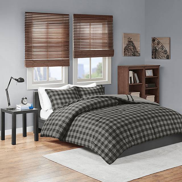 Kids Classic Checks Gray 2 Pc Twin XL Comforter Set - Thumbnail - Image 10
