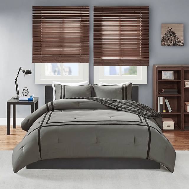 Kids Classic Checks Gray 2 Pc Twin XL Comforter Set - Thumbnail - Image 12