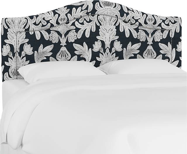 Kids Classical Notes Blue Upholstered Full Headboard - Thumbnail - Image 2