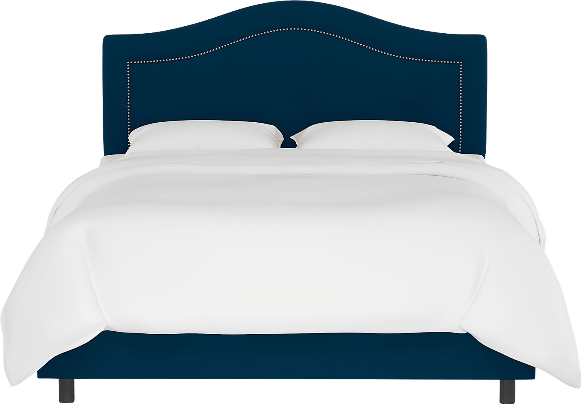 Kids Classical Notes Navy Upholstered Twin Bed - Image 2