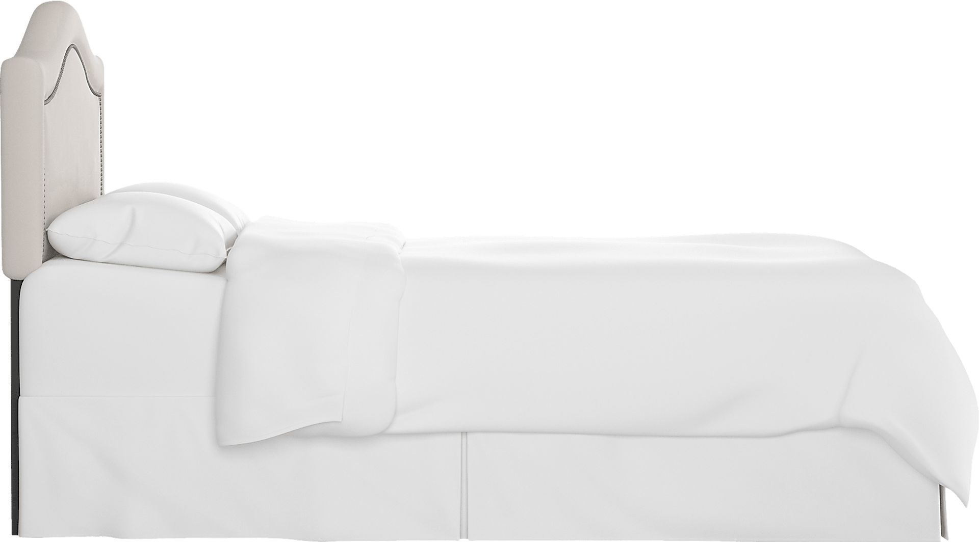 Kids Classical Notes Platinum Full Upholstered Headboard - Image 4