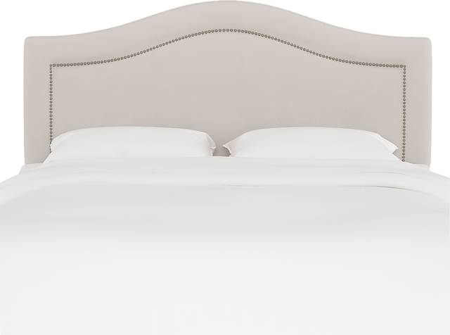 Kids Classical Notes Platinum Full Upholstered Headboard - Thumbnail - Image 1