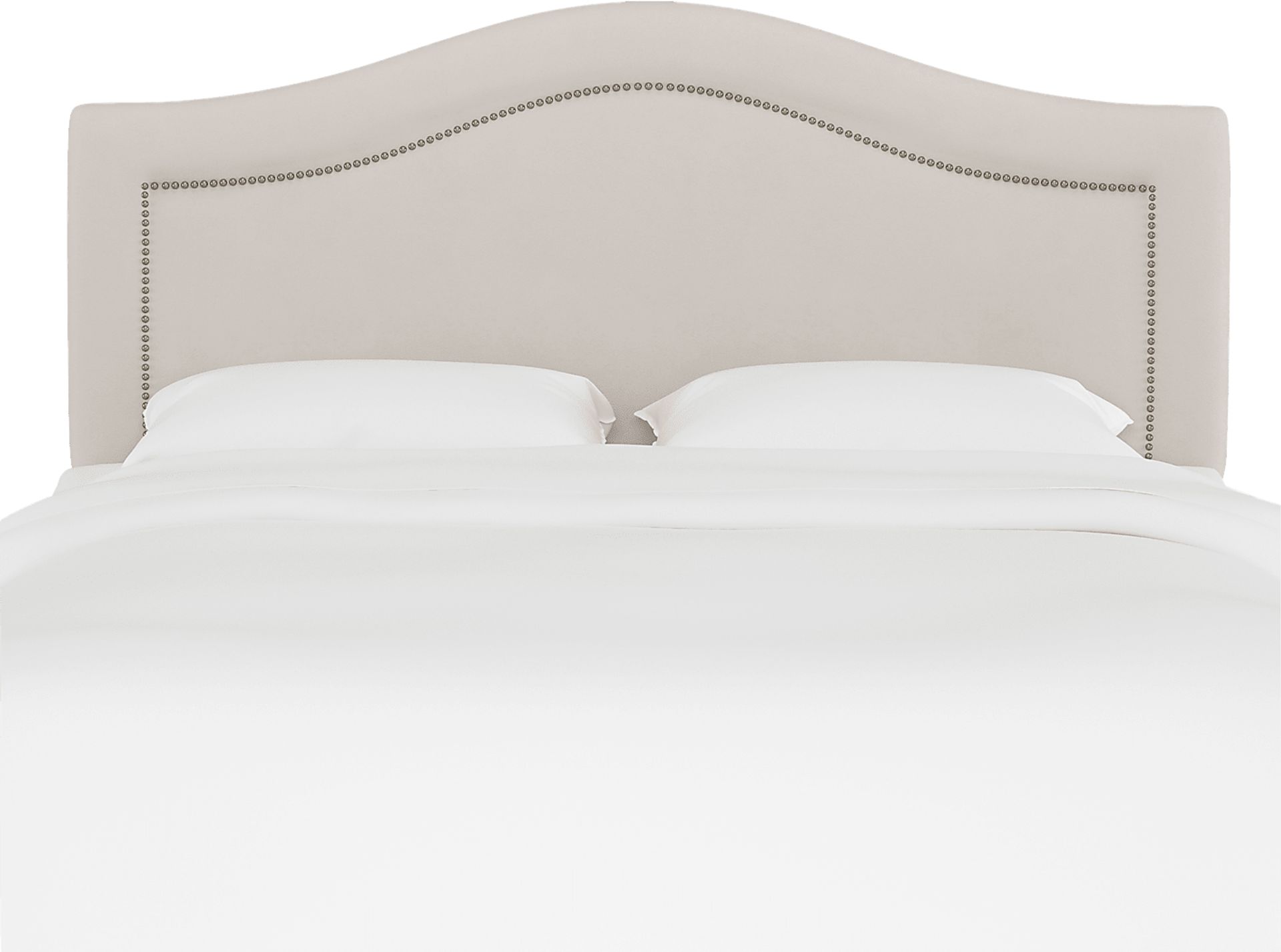 Kids Classical Notes Platinum Full Upholstered Headboard - Image 1