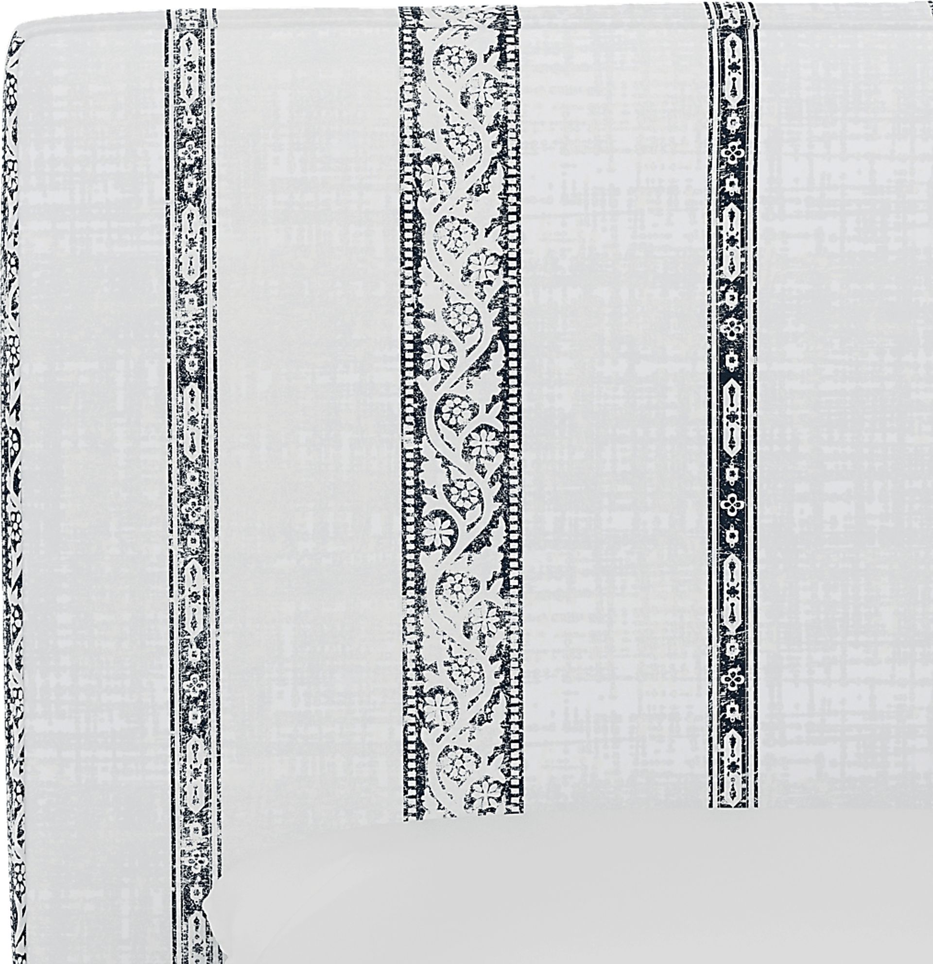 Kids Classical Notes White-Gray Twin Upholstered Headboard - Image 3