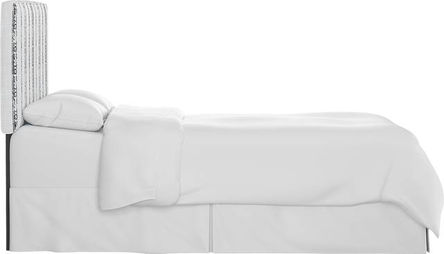 Kids Classical Notes White-Gray Twin Upholstered Headboard - Thumbnail - Image 4