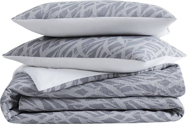 Kids Classy Scribbles Blue 3 Pc Full/Queen Comforter Set - Thumbnail - Image 2