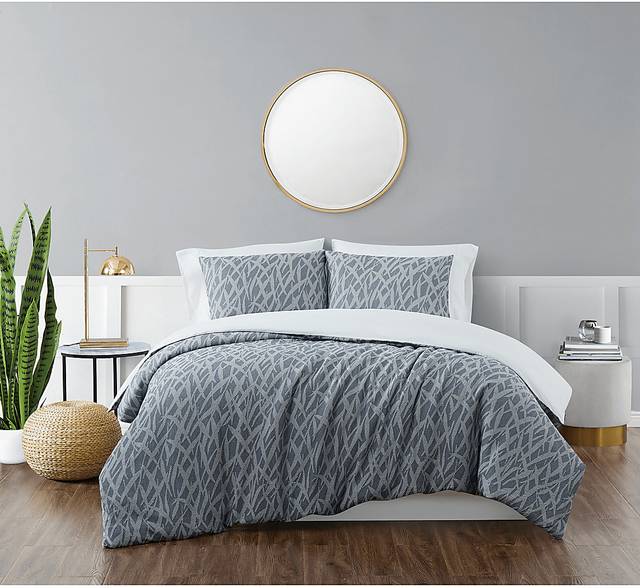 Kids Classy Scribbles Blue 3 Pc Full/Queen Comforter Set - Thumbnail - Image 1