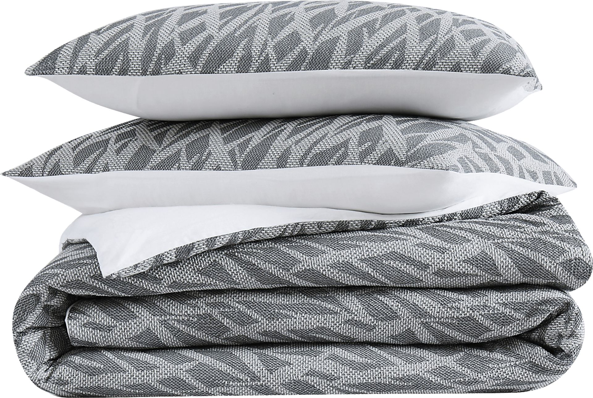 Kids Classy Scribbles Gray 3 Pc Full/Queen Comforter Set - Image 2