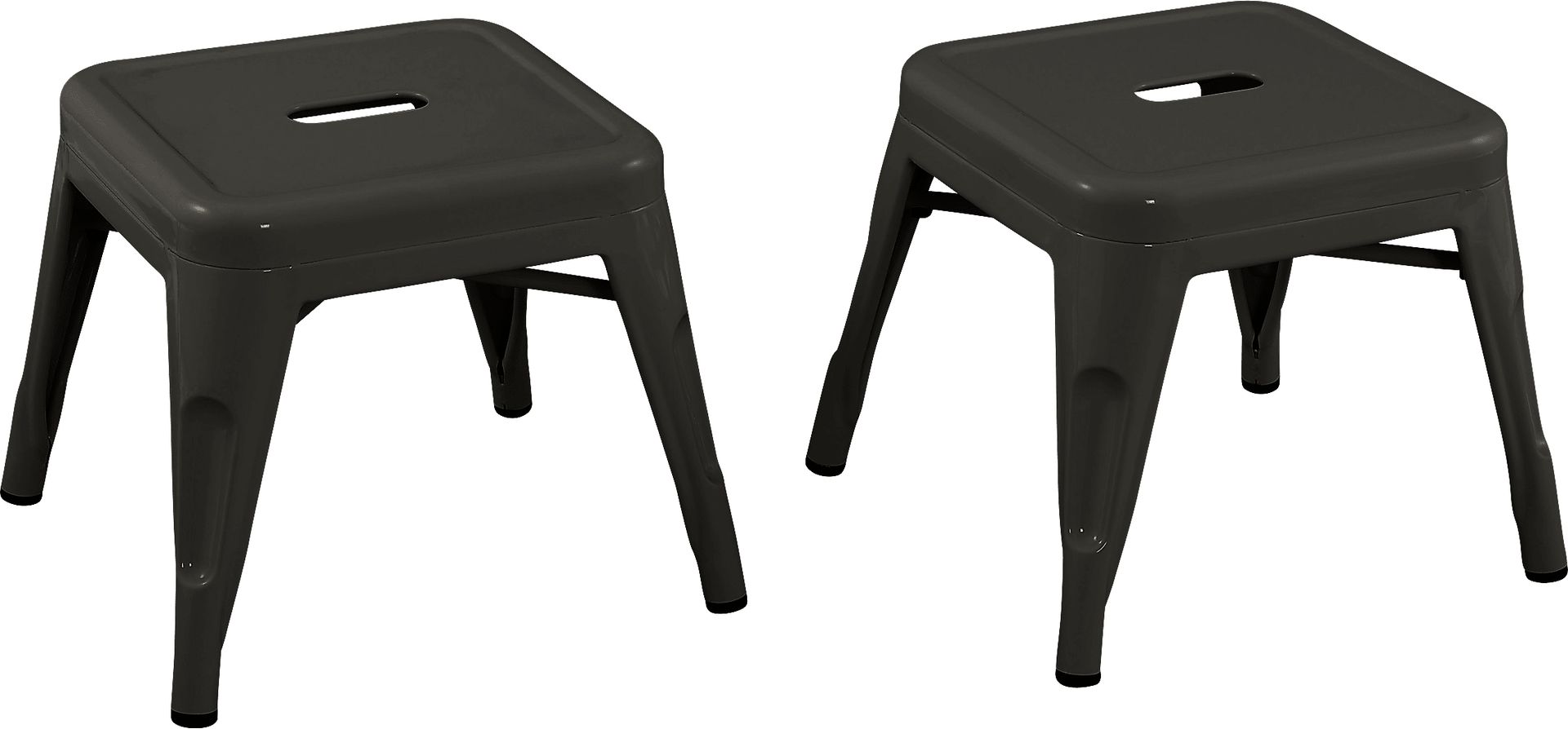 Kids Cleome Black Stool, Set of 2 - Image 1
