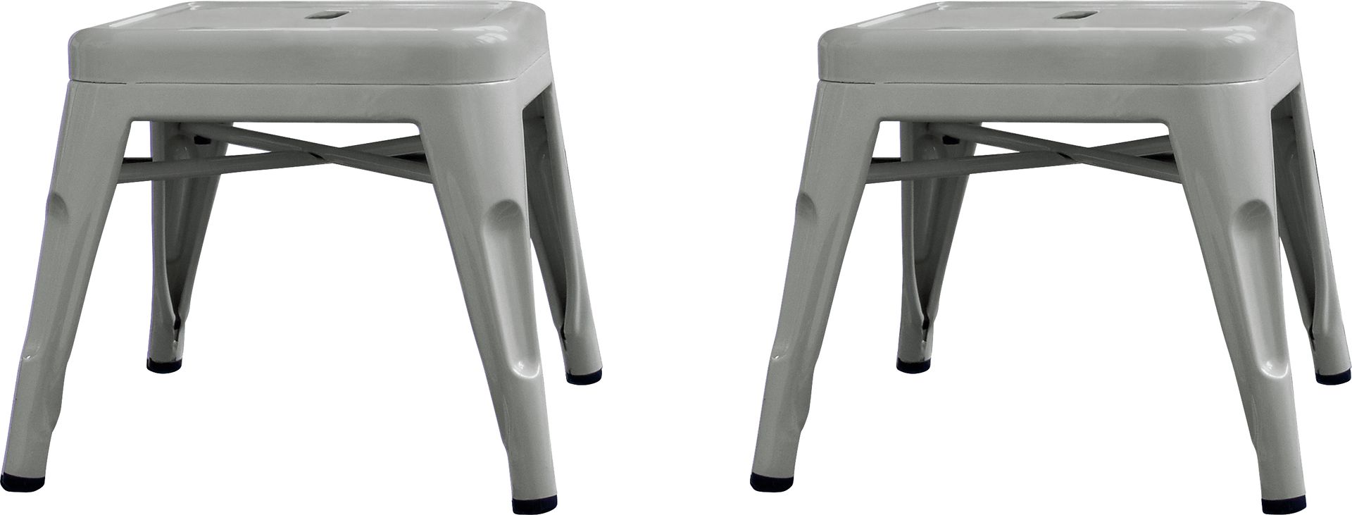 Kids Cleome Gray Stool, Set of 2 - Image 2
