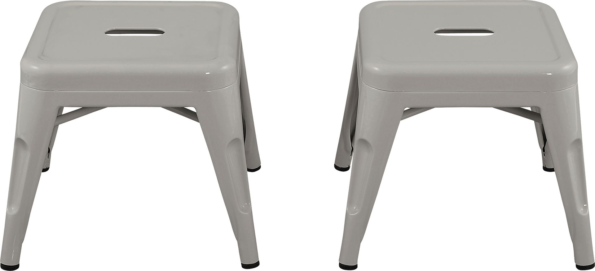 Kids Cleome Gray Stool, Set of 2 - Image 3