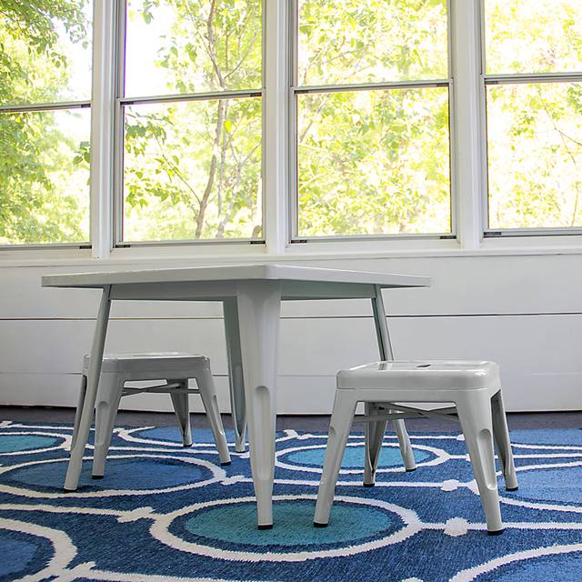 Kids Cleome Gray Stool, Set of 2 - Thumbnail - Image 4
