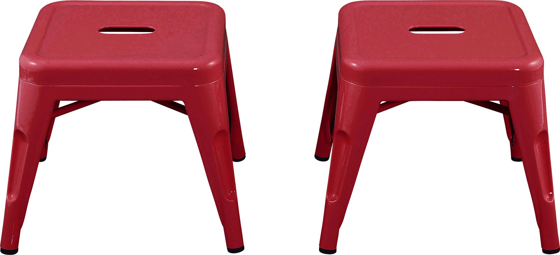 Kids Cleome Red Stool, Set of 2 - Image 2