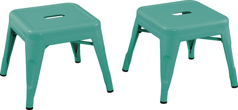 Kids Cleome Teal Chair, Set of 2