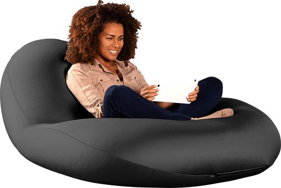 Kids Cloud Nest Large Black Bean Bag Chair