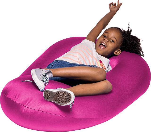 Kids Cloud Nest Hot Pink Bean Bag Chair - Thumbnail - Image 4