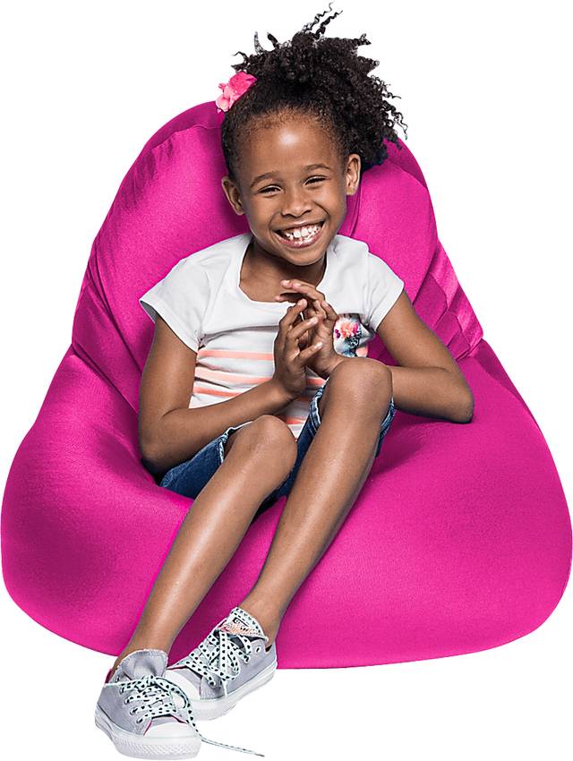 Kids Cloud Nest Hot Pink Bean Bag Chair - Thumbnail - Image 1